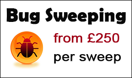 Bug Sweeping Cost in Redhill